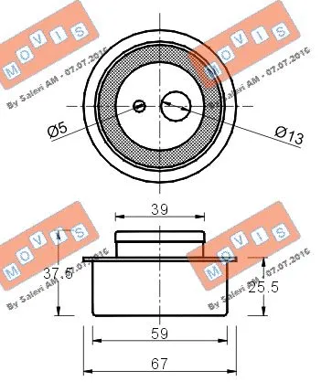 Tensioner Pulley, timing belt