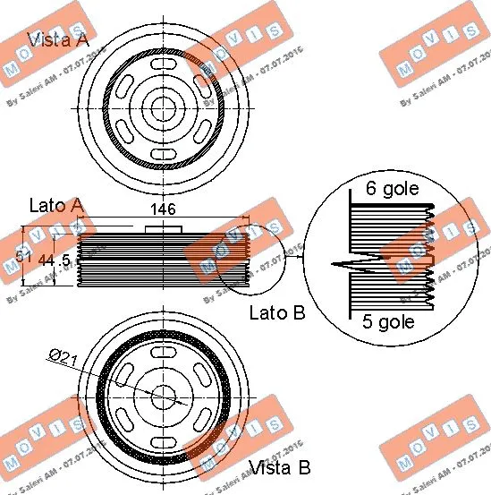 Belt Pulley, crankshaft