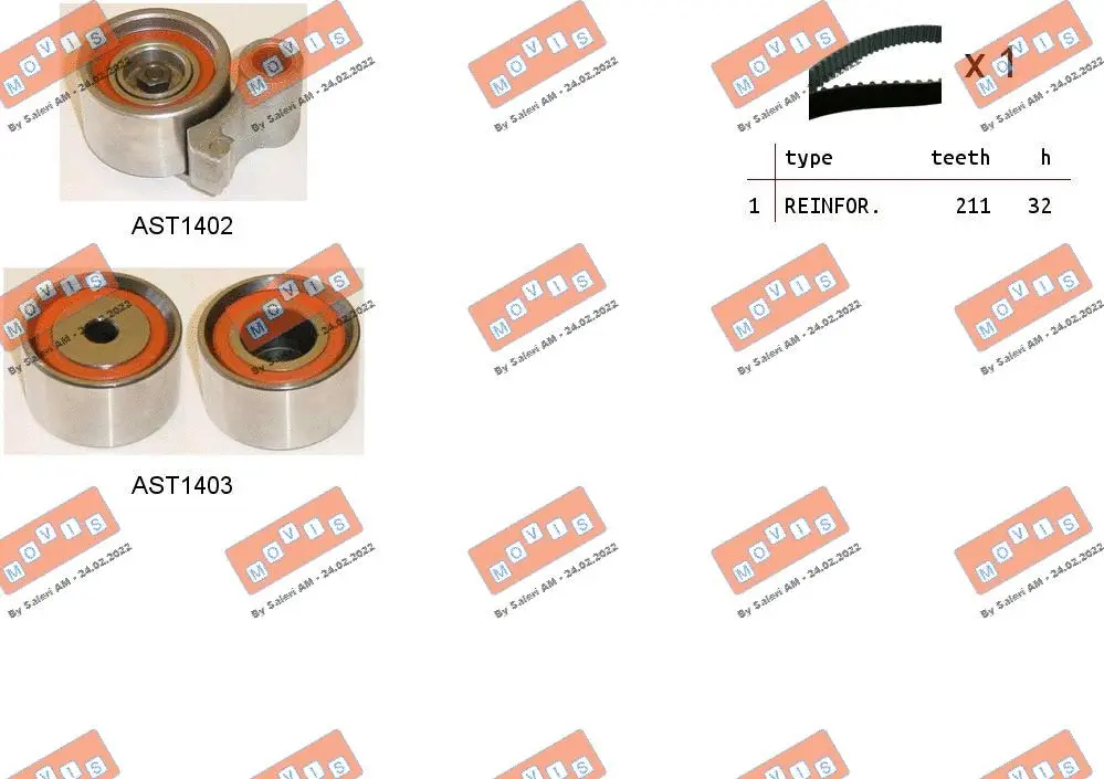 Timing Belt Kit (ASTK1211)