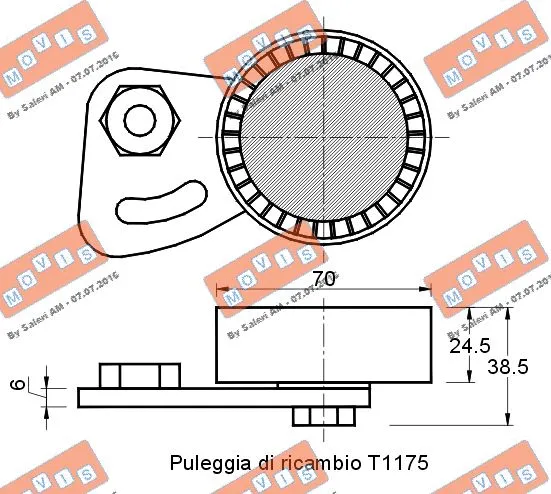 Belt Tensioner, V-ribbed belt