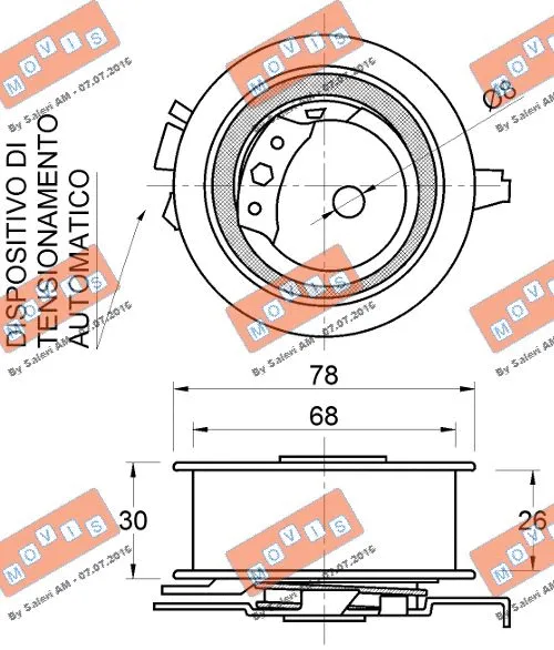 Tensioner Pulley, timing belt