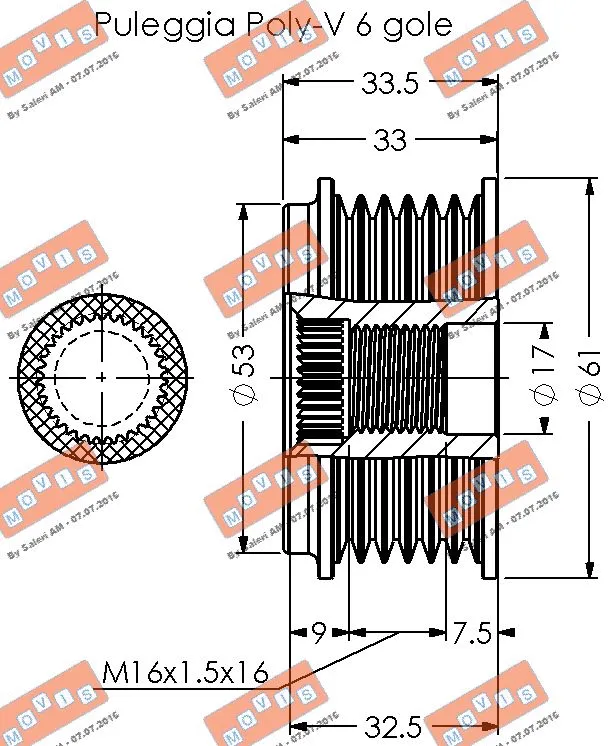 Alternator Freewheel Clutch