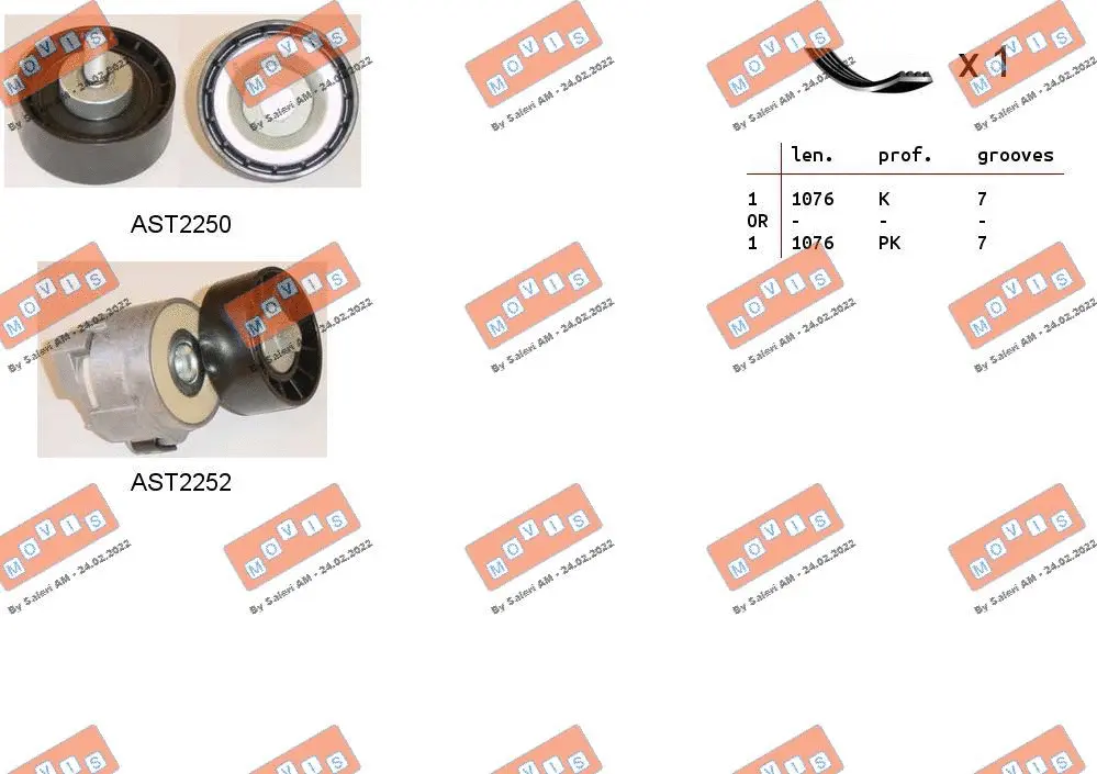 V-Ribbed Belt Set (ASTA0053)