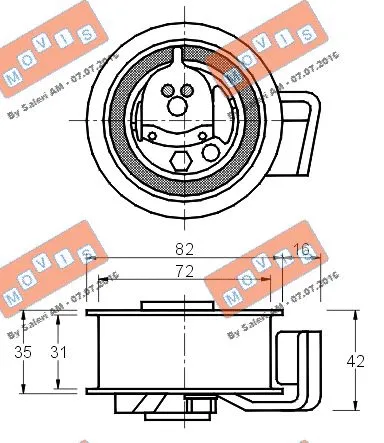 Tensioner Pulley, timing belt
