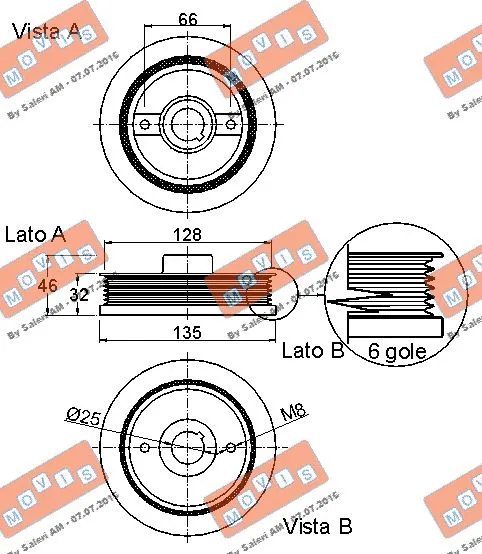 Belt Pulley, crankshaft