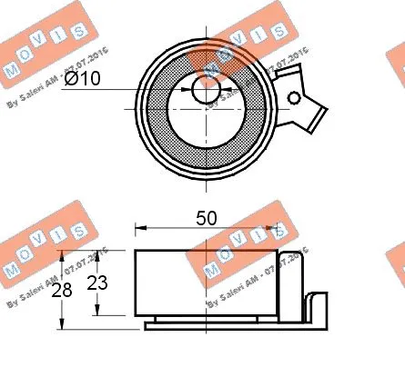 Belt Tensioner, V-ribbed belt