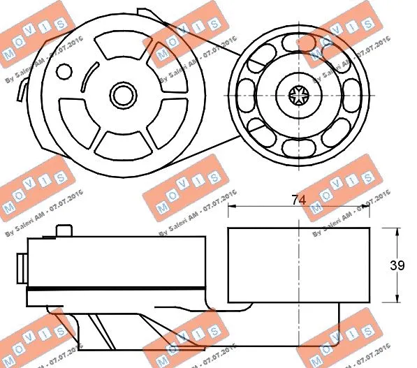 Belt Tensioner, V-ribbed belt
