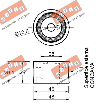 Deflection/Guide Pulley, timing belt