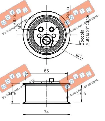 Tensioner Pulley, timing belt