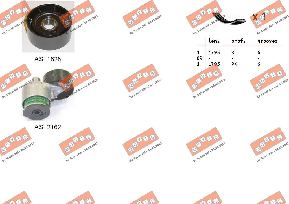 V-Ribbed Belt Set (ASTA0052)