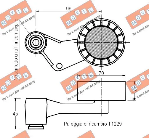 Belt Tensioner, V-ribbed belt