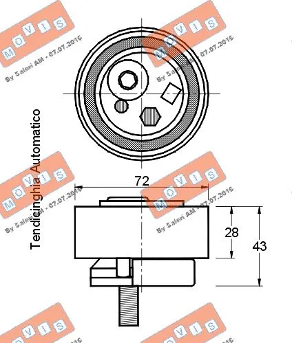 Tensioner Pulley, timing belt