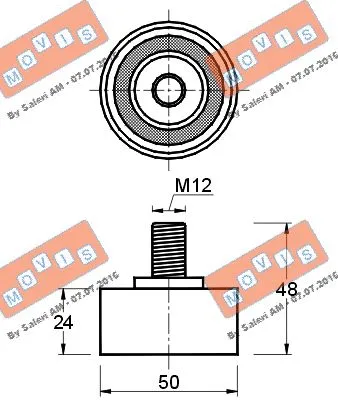 Deflection/Guide Pulley, timing belt