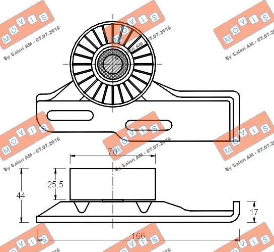 Belt Tensioner, V-ribbed belt