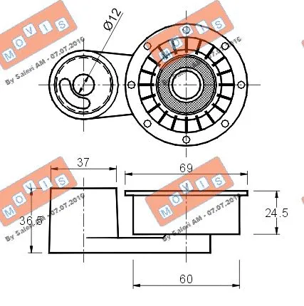 Tensioner Pulley, timing belt