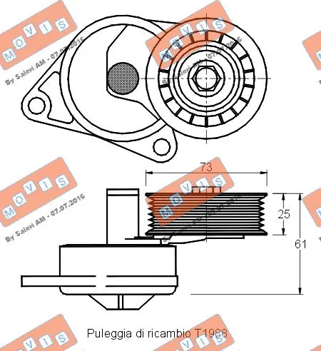 Belt Tensioner, V-ribbed belt