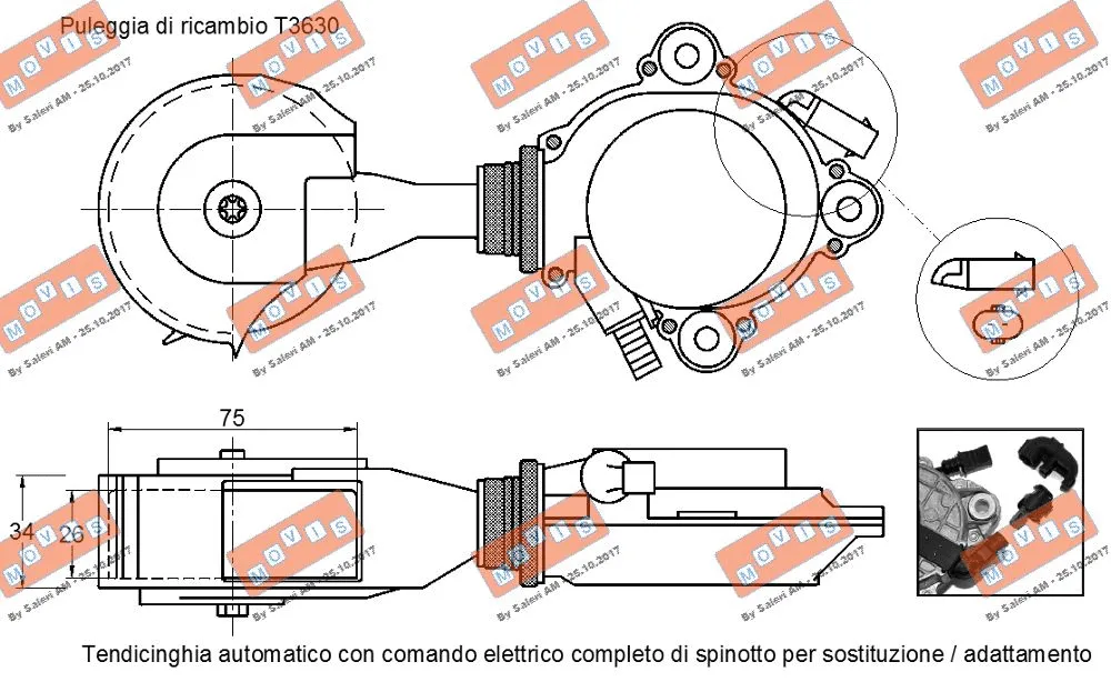 Belt Tensioner, V-ribbed belt