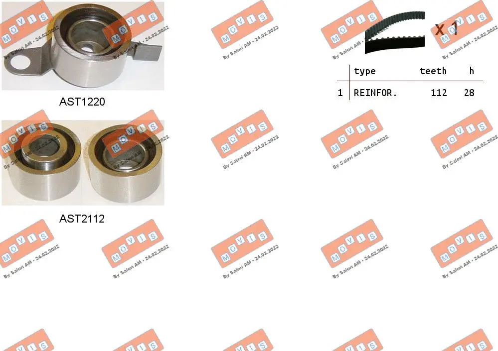 Timing Belt Kit (ASTK0957)