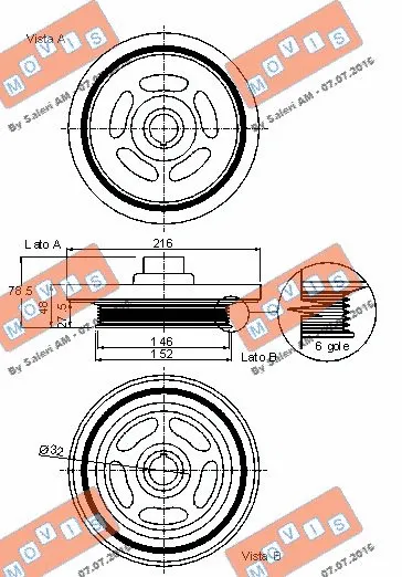 Belt Pulley, crankshaft