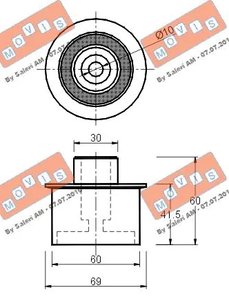 Deflection/Guide Pulley, timing belt