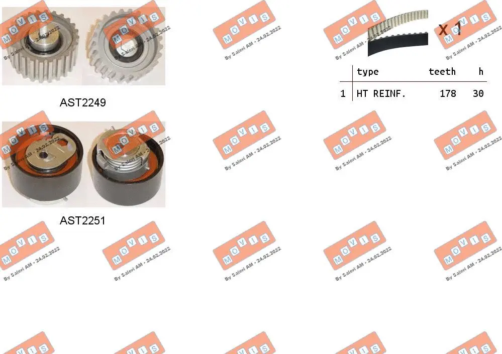 Timing Belt Kit (ASTK0925)