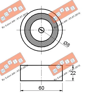 Deflection/Guide Pulley, V-ribbed belt