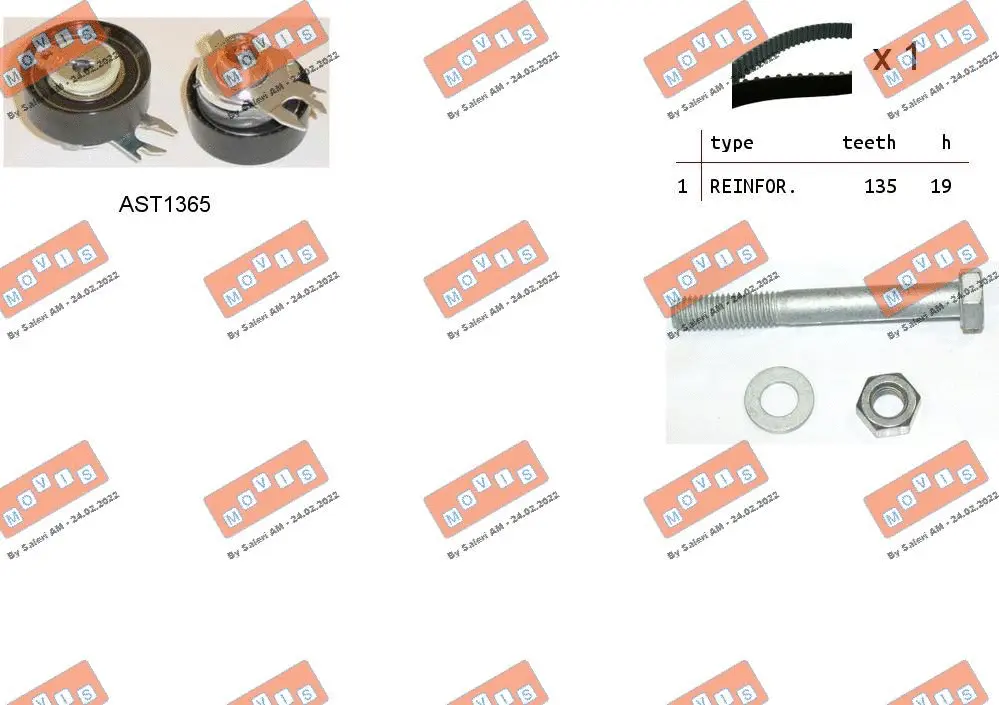 Timing Belt Kit (ASTK0815)