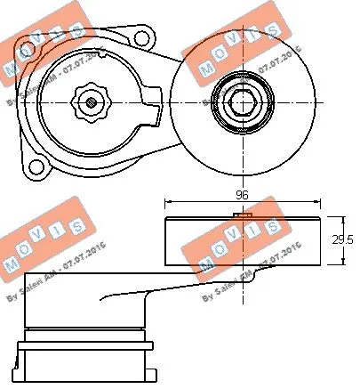 Belt Tensioner, V-ribbed belt