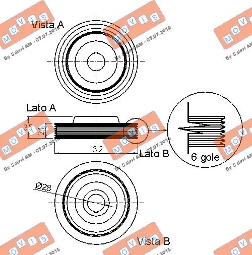 Belt Pulley, crankshaft