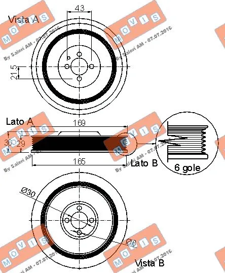 Belt Pulley, crankshaft