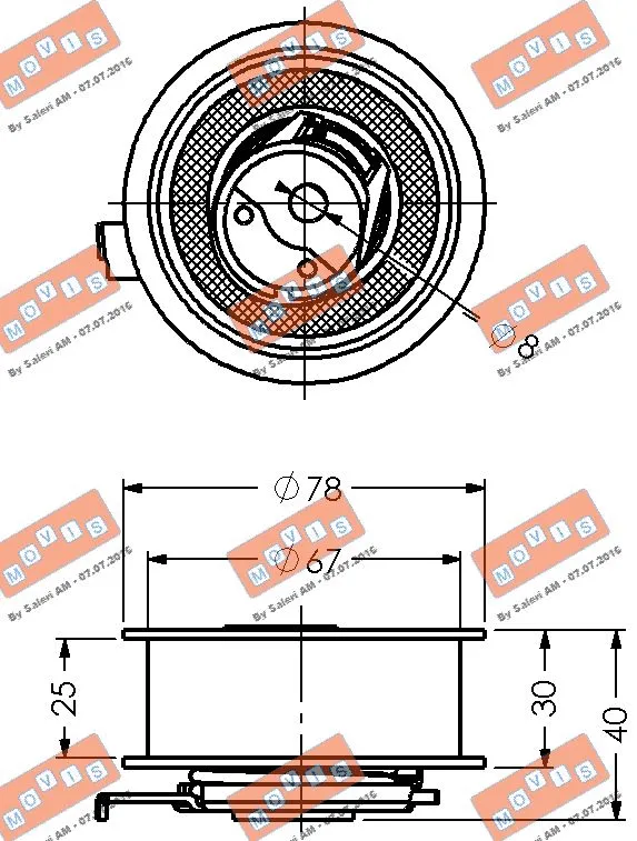 Tensioner Pulley, timing belt