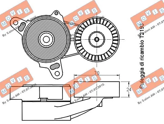 Belt Tensioner, V-ribbed belt