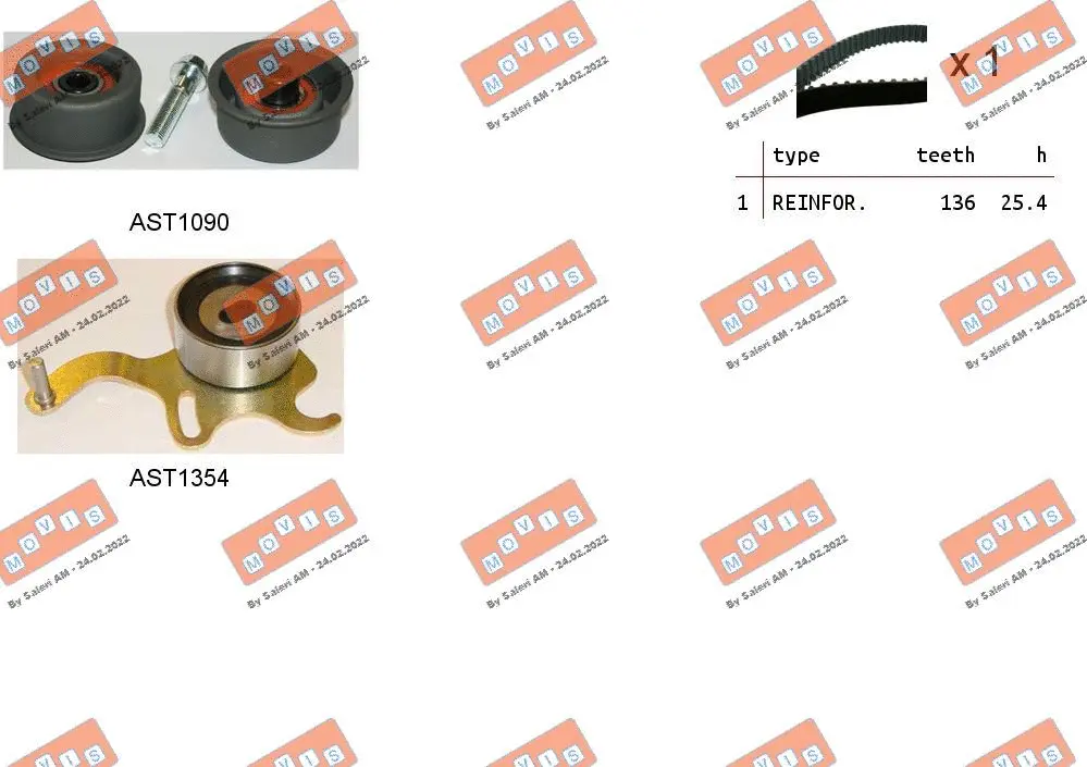 Timing Belt Kit (ASTK1021)