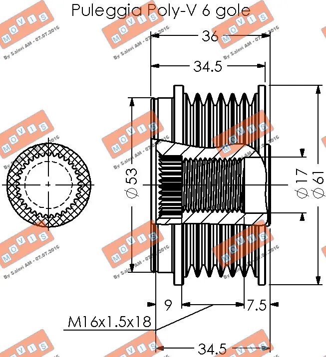 Alternator Freewheel Clutch