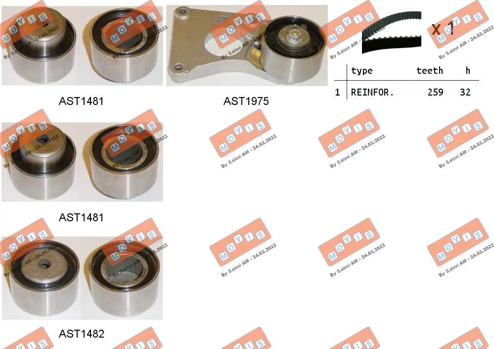Timing Belt Kit (ASTK1020)