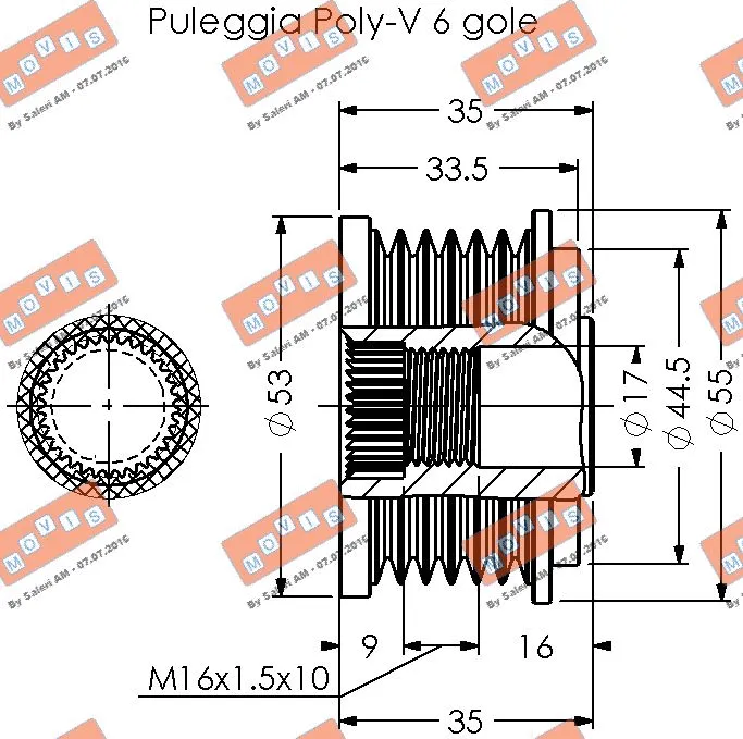 Alternator Freewheel Clutch