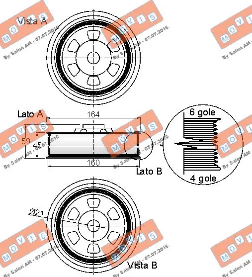 Belt Pulley, crankshaft