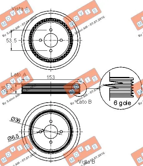 Belt Pulley, crankshaft