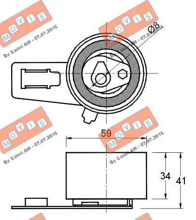Tensioner Pulley, timing belt