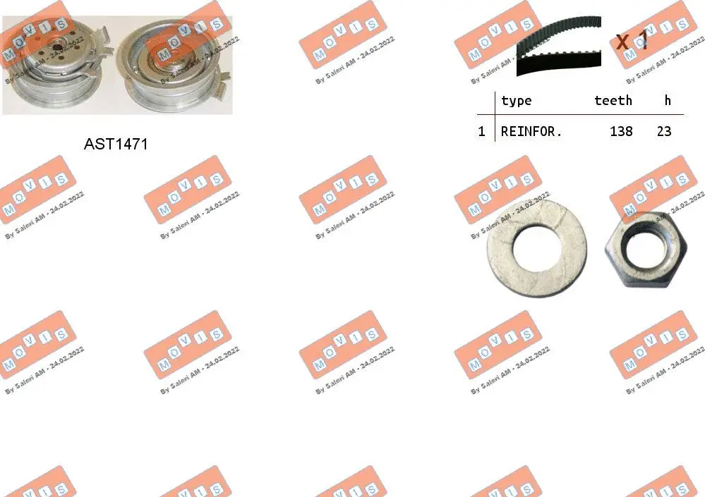 Timing Belt Kit (ASTK0821)