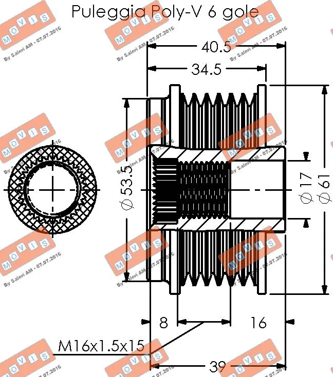 Alternator Freewheel Clutch