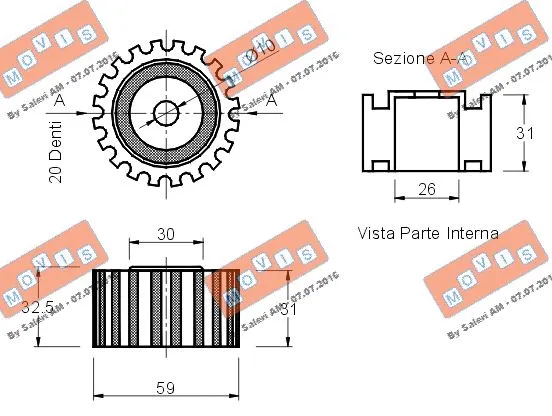 Deflection/Guide Pulley, timing belt