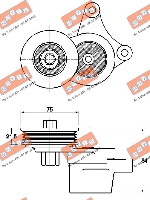 Belt Tensioner, V-ribbed belt