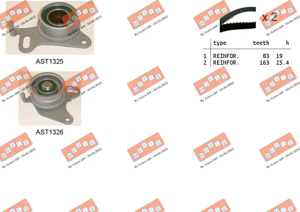 Timing Belt Kit (ASTK0837)