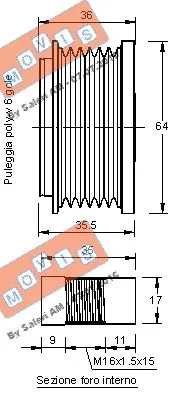 Alternator Freewheel Clutch