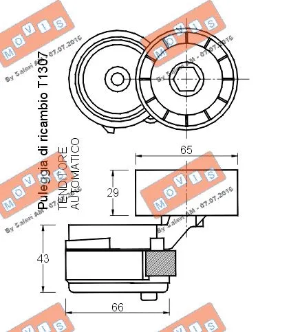 Belt Tensioner, V-ribbed belt