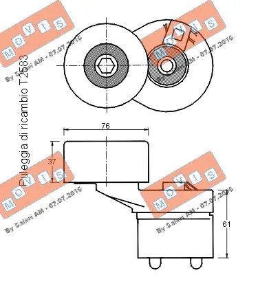 Belt Tensioner, V-ribbed belt