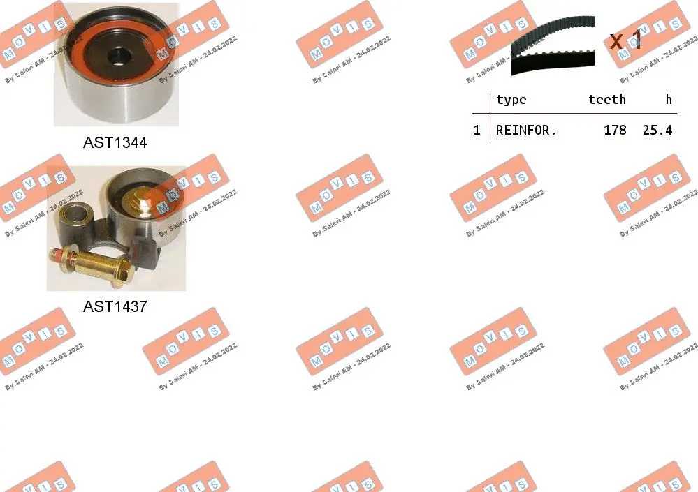 Timing Belt Kit (ASTK1222)