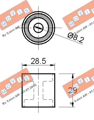 Deflection/Guide Pulley, timing belt