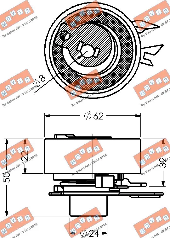 Tensioner Pulley, timing belt